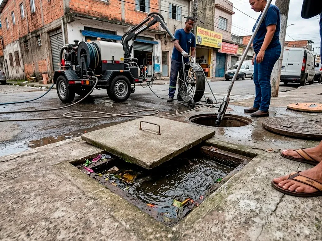 Desentupimento de Caixa de Gordura